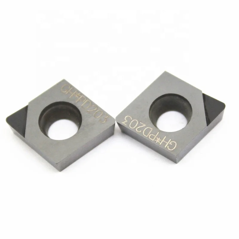 CNC Lathe PCD Inserts CCGT CCGW CCMT PCD Turning Insert for Aluminum Graphite