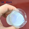 Milky white with blue emulsion