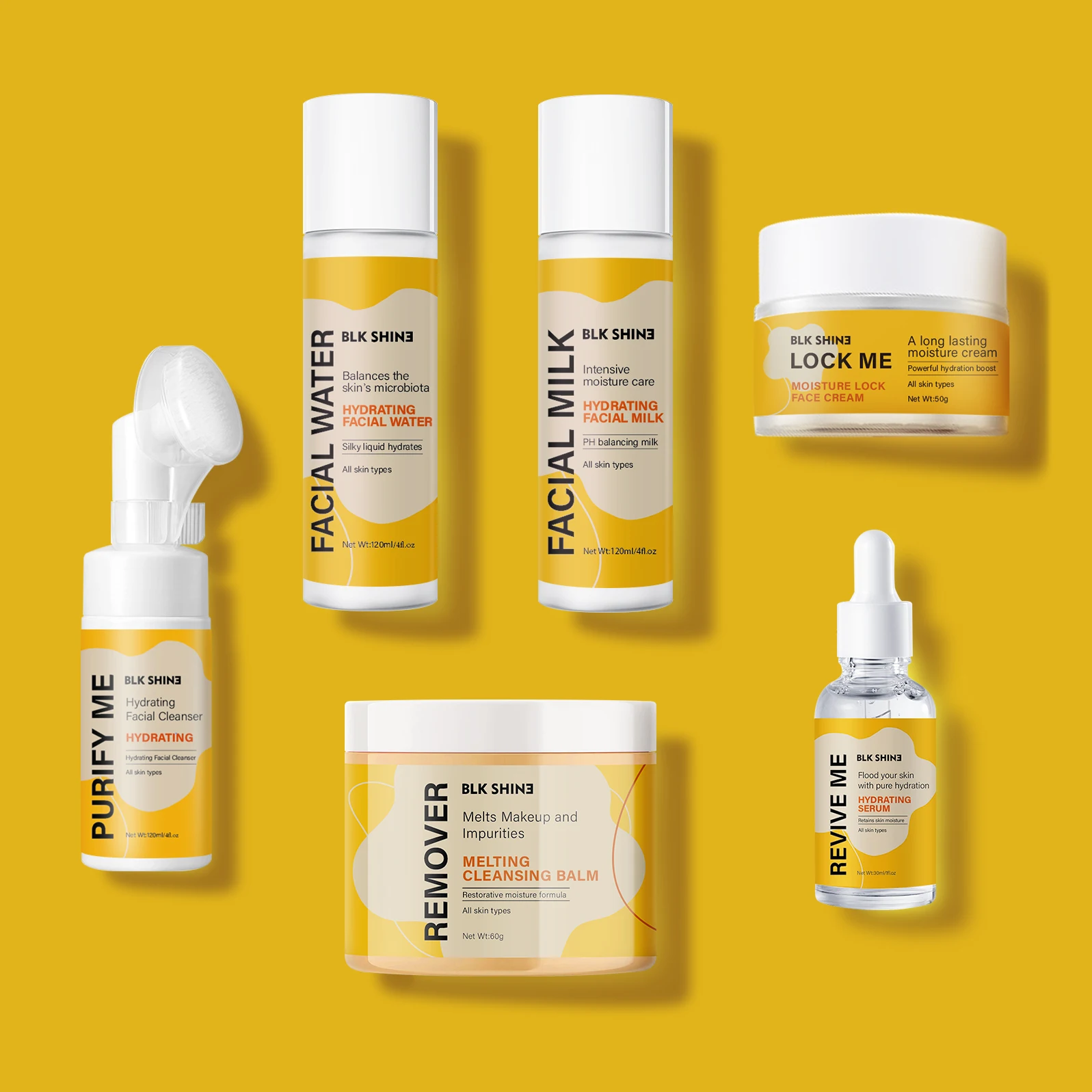 Facial Skin Care Cosmetics Deep Nourishing Hydrating Moisturizing Anti Acne Whitening Turmeric