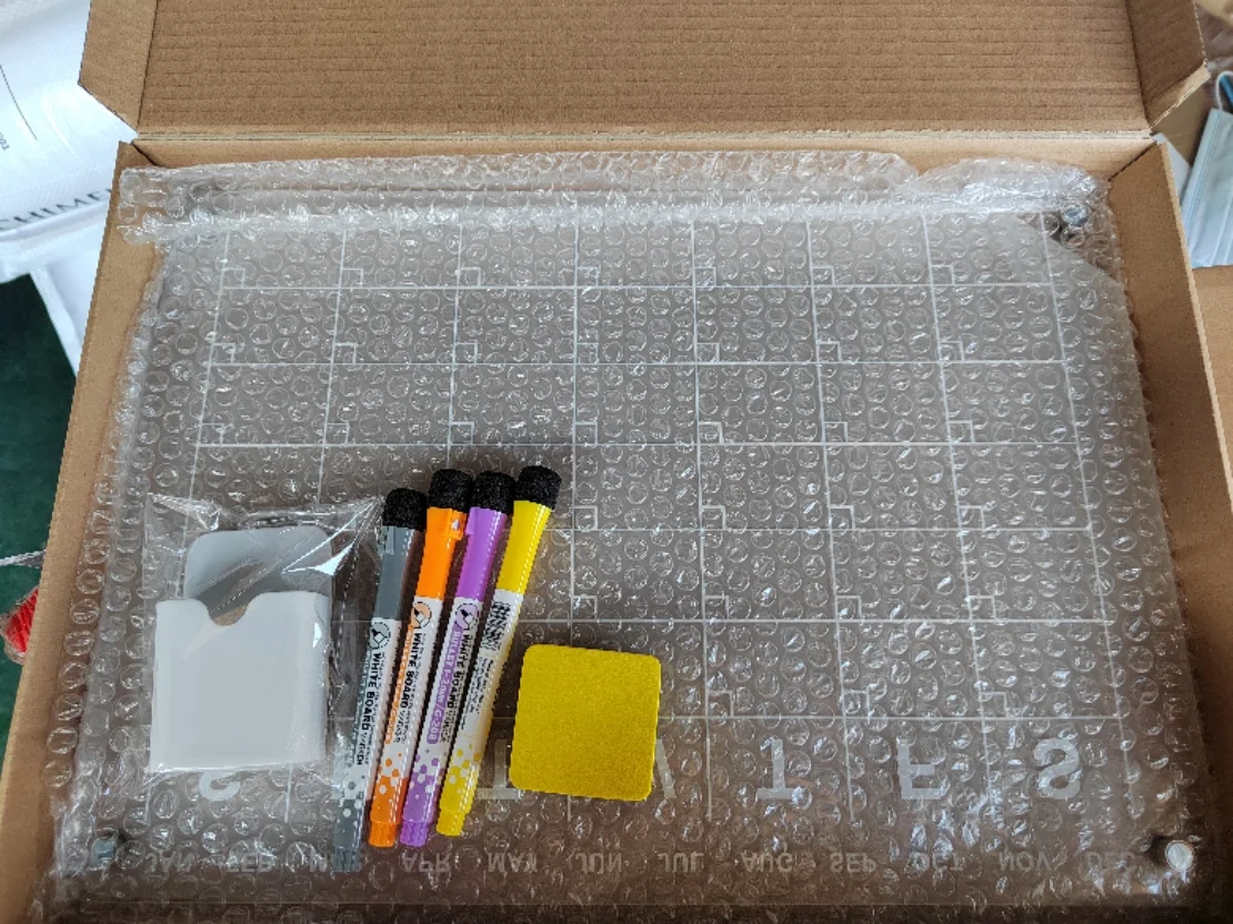 Desktop Whiteboard Glass Dry Erase Keyboard White Board Desk Computer