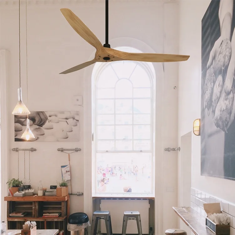 60 Basic Modern Fans Home Gypsum Ceiling Remote Control Motor DC BLDC Belt Cycle Air Tech Ceiling Fan 60