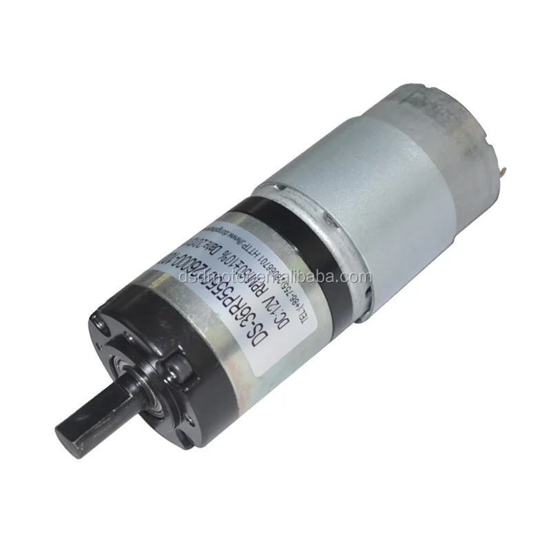 DSD 555 420mA max 36mm 12V Speed ​​Controller 120rpm 9Kgf.cm 10W DC Planetaire Reductiemotor voor Express transportband
