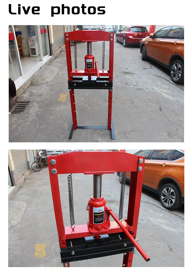 20 Ton Portable Hydraulic Shop Press With Hand Pump  20 Ton Hydraulic Shop Press One year Warranty supplier