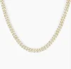 Yellow-6mm single row cuban chain