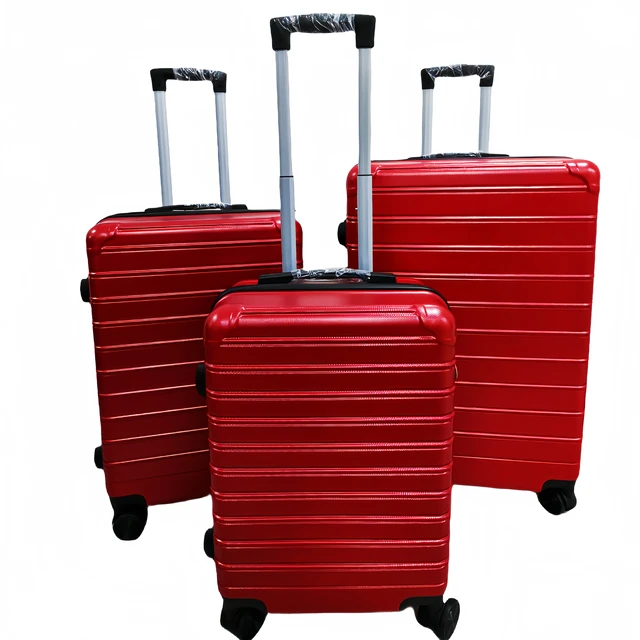 3 Piece Lightweight Hardside Luggage Set Spinner Wheels Code Lock 20\" 24\" 28\" ABS Polyester Lining Cartoon Waterproof