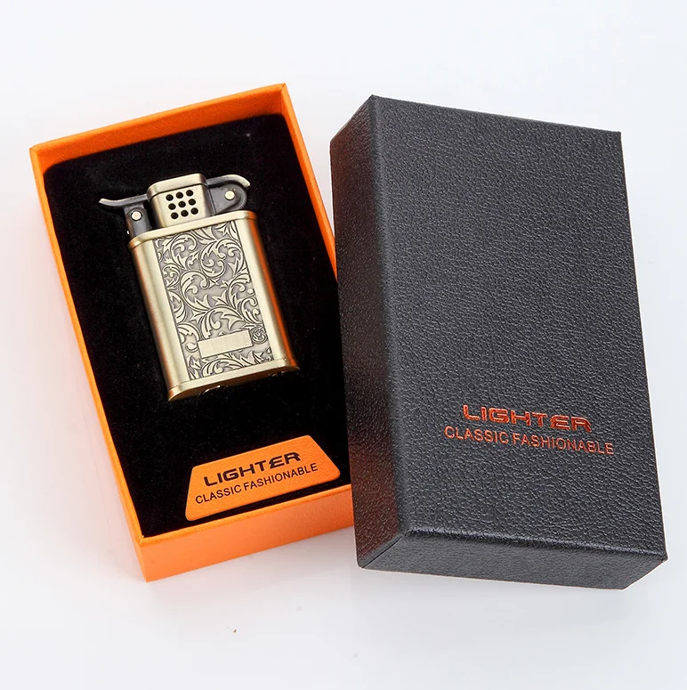 Wholesale Vintage Copper Windproof Kerosene Lighter - Portable