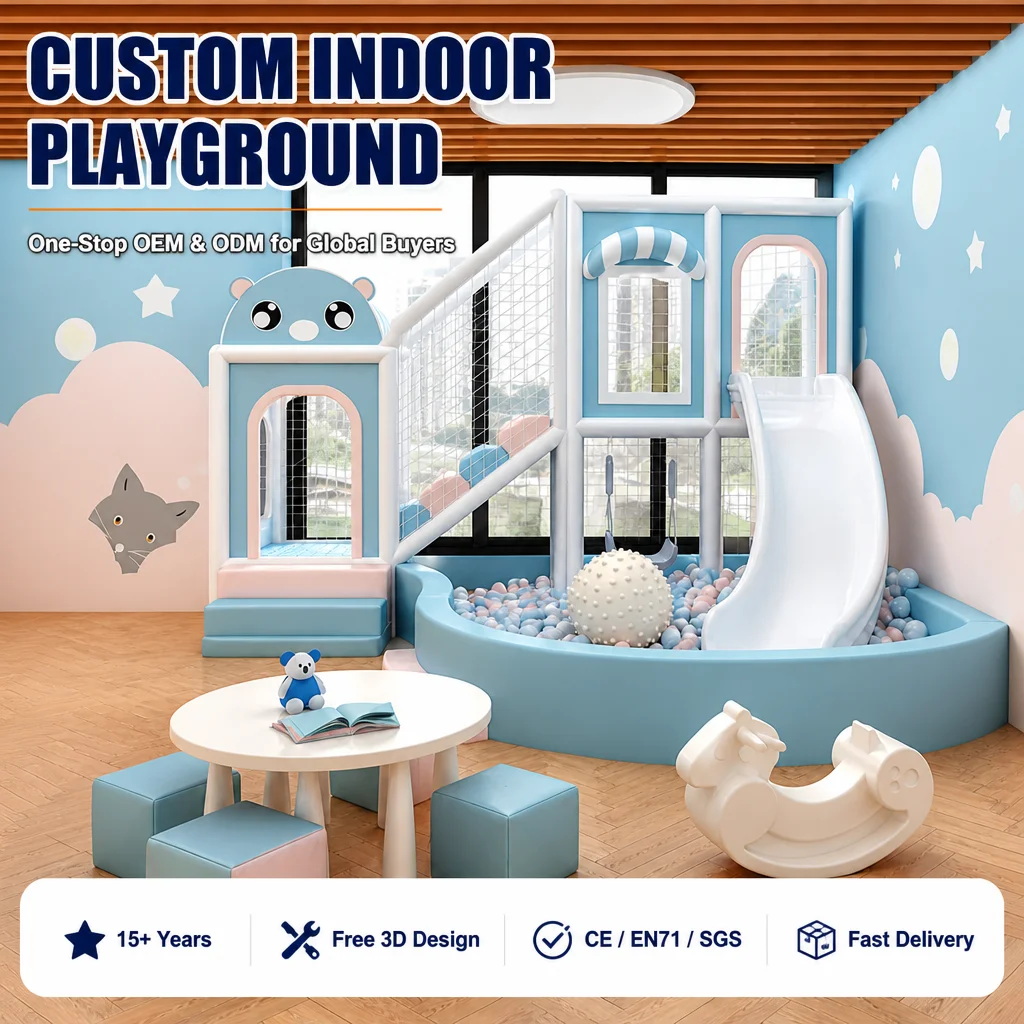 Indoor Kids Soft Play Commercial Naughty Castle CE ASTM Certified Ball Pool Slide Climbing Tunnel Foam for Amusement Center