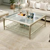 Light luxury silver steel glass-90cm