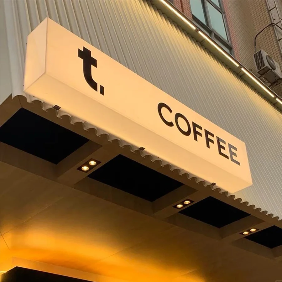 Наружная светодиодная рекламная световая коробка акриловая вывеска квадратная