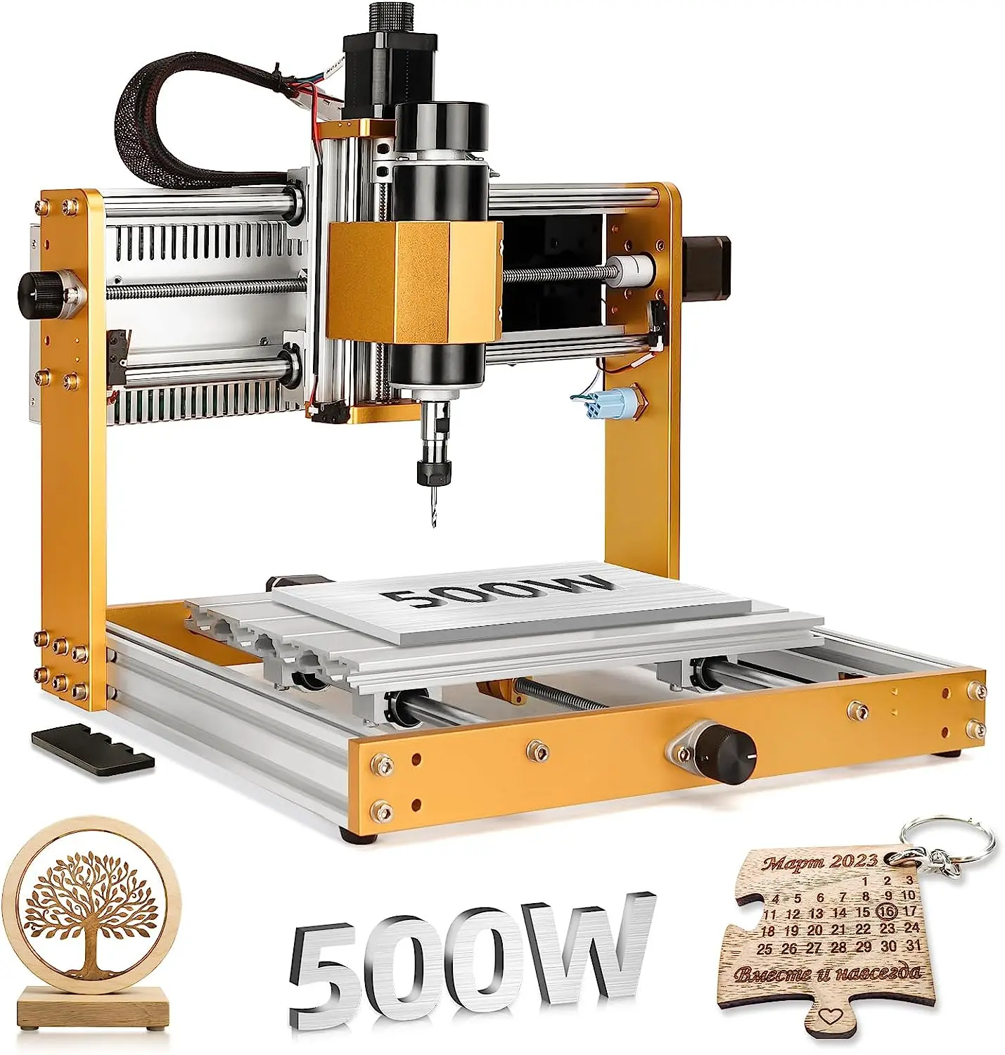 LUNYEE 3018 Pro Max 3-Axis CNC Router - 300x180x80mm, 500W Spindle