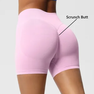 Best Selling Women's Clothing and Fitness Pants Seamless Hip Lifting Training Compression Womens Sports Gym Shorts