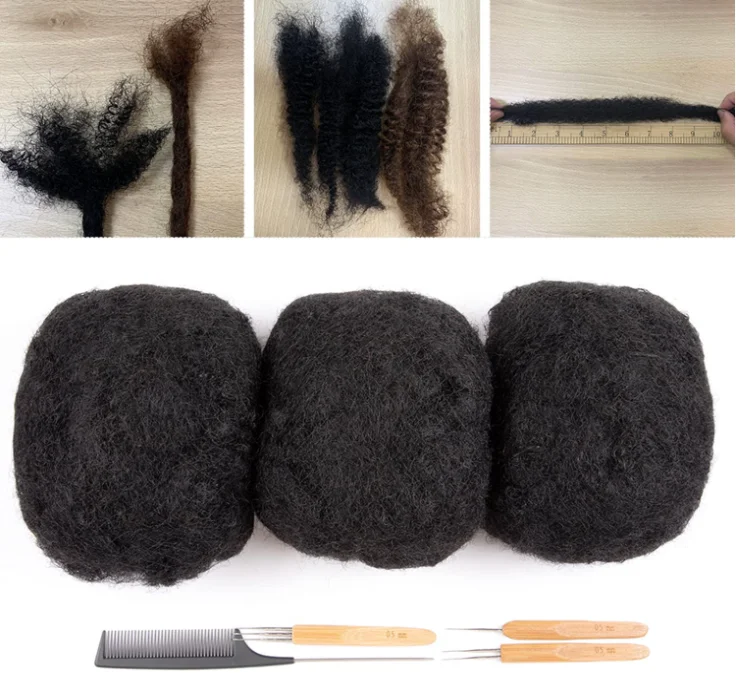 BLT RTS Unprocessed Brazilian Braiding Hair Afro Kinky Bulk Human Hair for Twist Braiding and Repair Locs Hair Extensions