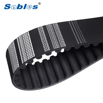 HTD 2280-20M Rubber Timing Belt with Glass Fibre Tension Cord and Nylon Tooth Surface