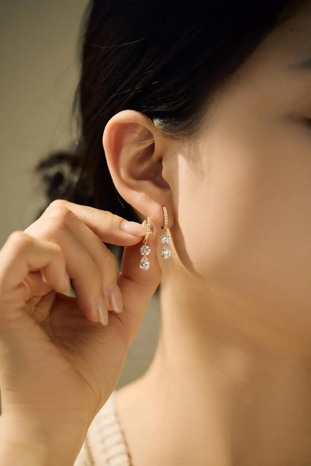 KAKODIY Luxury Zircon Drop Pendant 14K Gold Plated Earrings 925 Sterling Silver Fine Jewelry Earrings detail 7