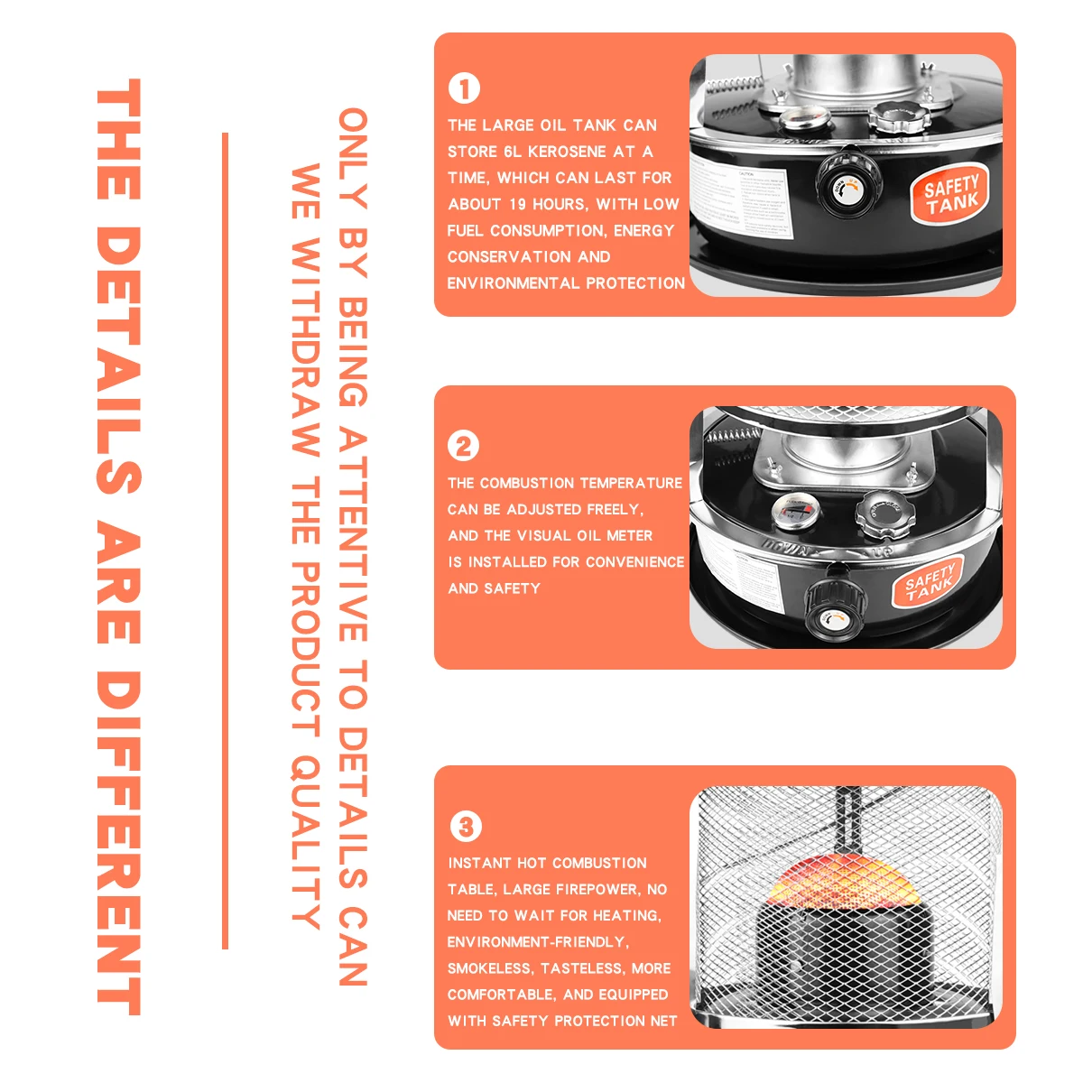 Wholesale Winter Heating Equipment Kerosene Stove 4.5l Mini Portable