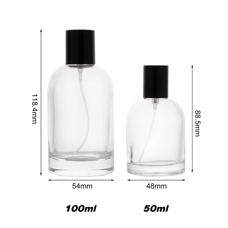 Cheap Personalized 30ml 50ml Round Bottle Perfume Black Spray Bottle ...