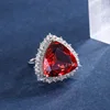 Red glass ring