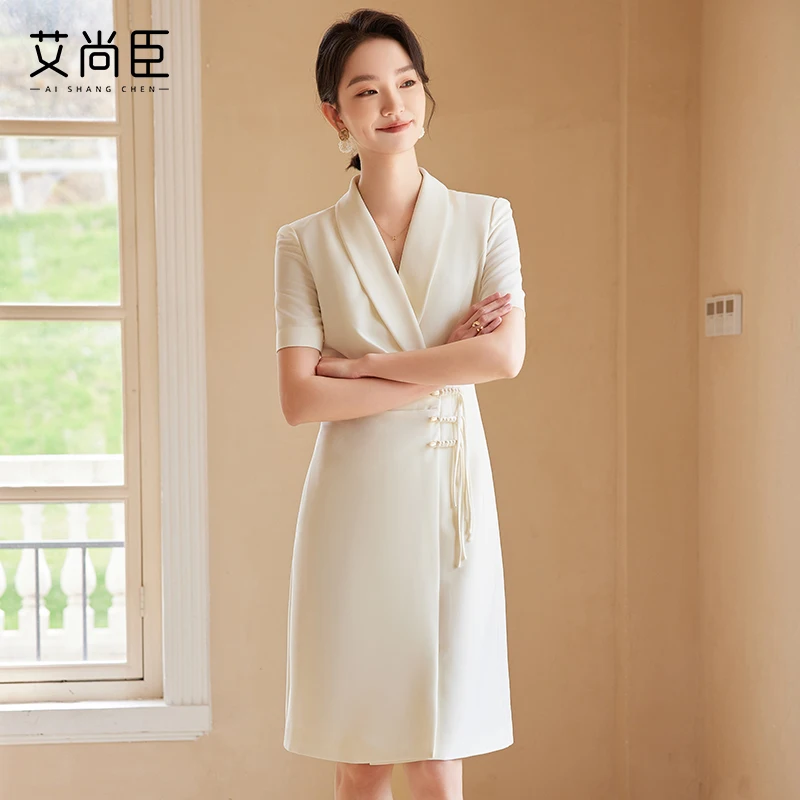 summer short dress elegant ODM OEM slim and tall figure classic
