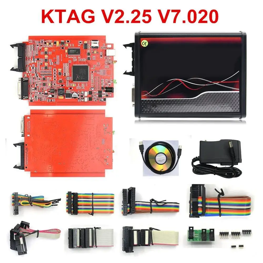 Kess V2- EU Red OBD2 Code Reader 12v Car Truck ECU Programmer K-TAG Full Sets Manager Tuning Kit Diagnostic Tool - view 6