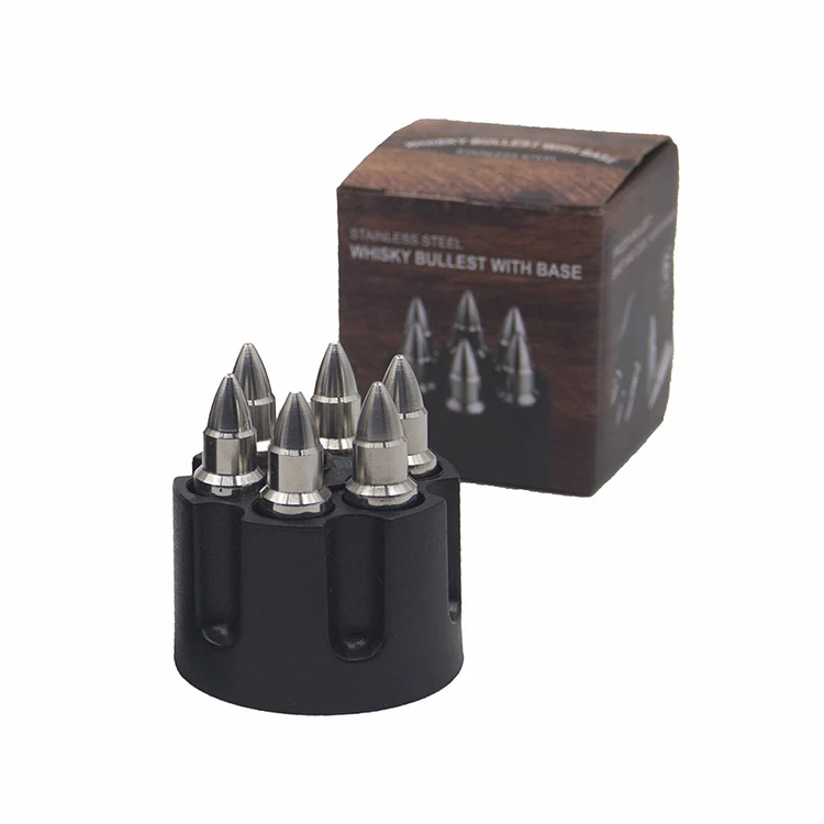 304ステンレス鋼冷却ウイスキー弾丸形アイスキューブ金属製