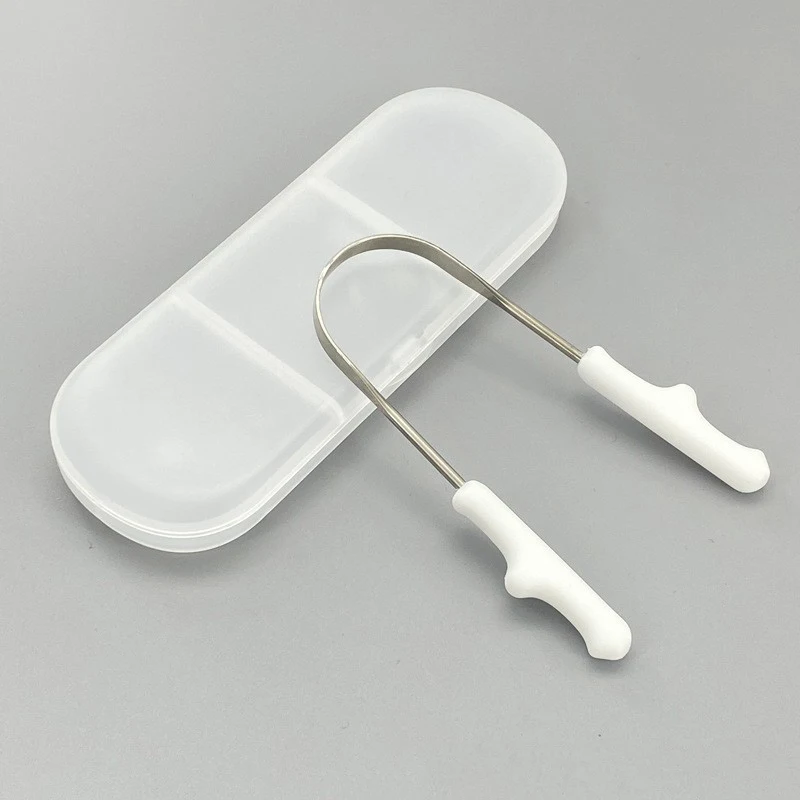 Wholesale High Quality Stainless Steel 304 U Type Tongue Scraper Tongue Cleaning Oral Tool