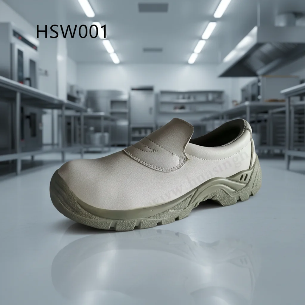 BTY,Biological Lab Against Static Steel Toe Insert White Safety Shoes 2026 PU/PU Injection Sole New Work Clogs for Sale HSW001