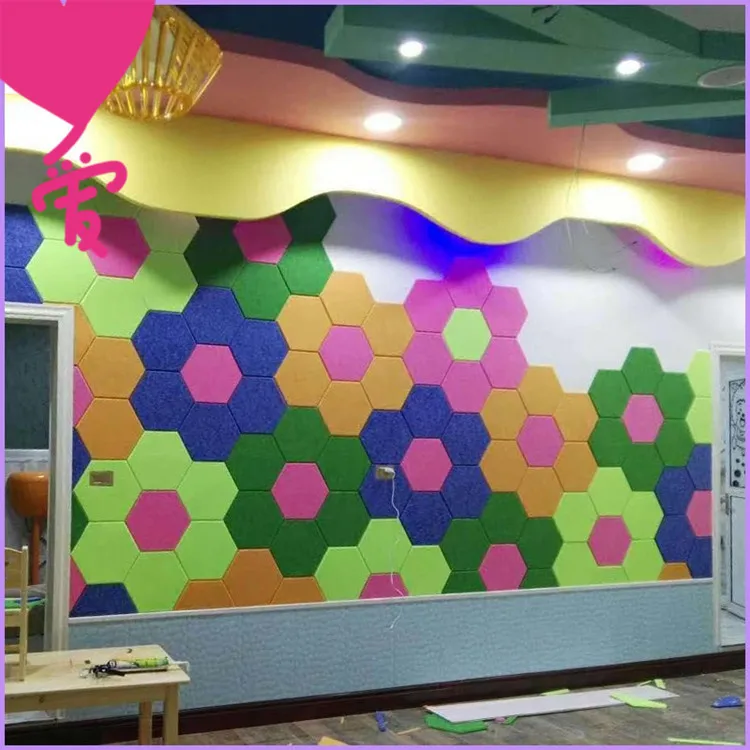 Anika Factory Direct Sales Recycle Pet Acoustic Panels Sound Absorption Flame Retardant Polyester  Acoustic Panel for Cinema