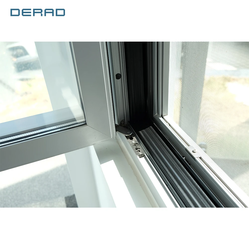 Inward opening tilt and turn windows aluminum profile tilt turn window for building apartment bedroom manufacture