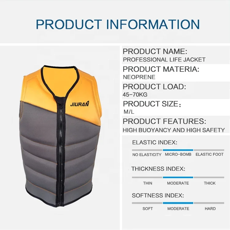 JIURAN оптовая продажа спасательные жилеты для взрослых плавучий жилет водных видов спорта рыбалки