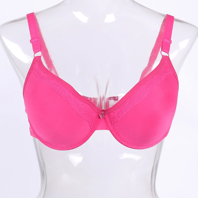 热卖莱茵石四分之三杯舒适透气可持续推式文胸