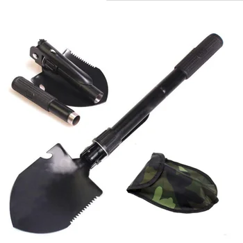 Pelle de survie pliable multi-fonctions