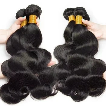 Premium Quality Wavy Pure Human Hair Wigs Wholesale  100% Raw Remy Human Hair Not Easy To Lose Hair