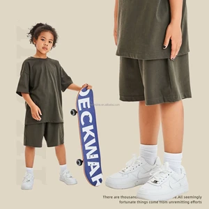 Children's Shorts Apparel Customizable 230g Cotton Summer Casual Pants Earth Tones Multi Colors OEM Bulk Order