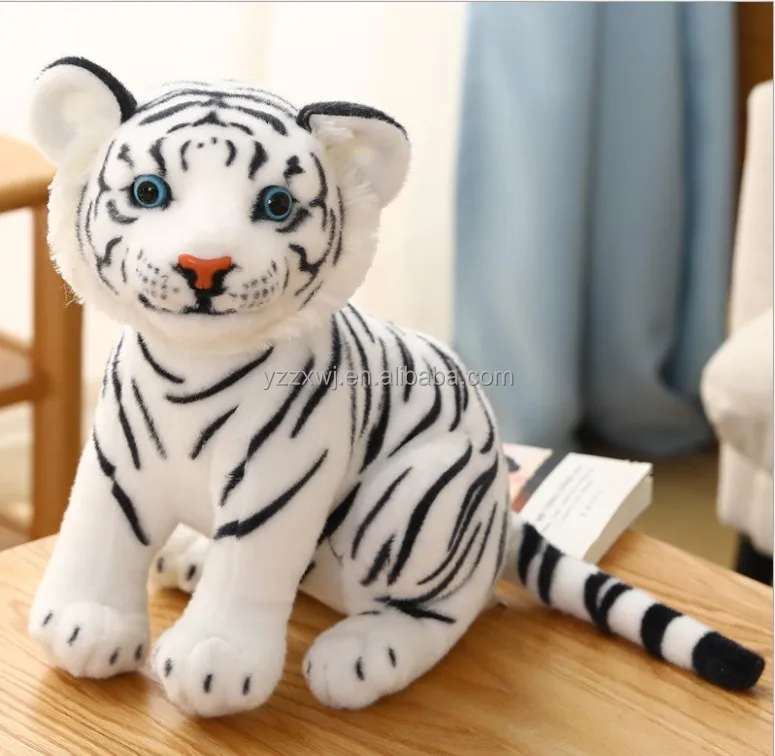 Tigre Fofinho Sentado Com Laço 23cm - Pelúcia- Safári Africa