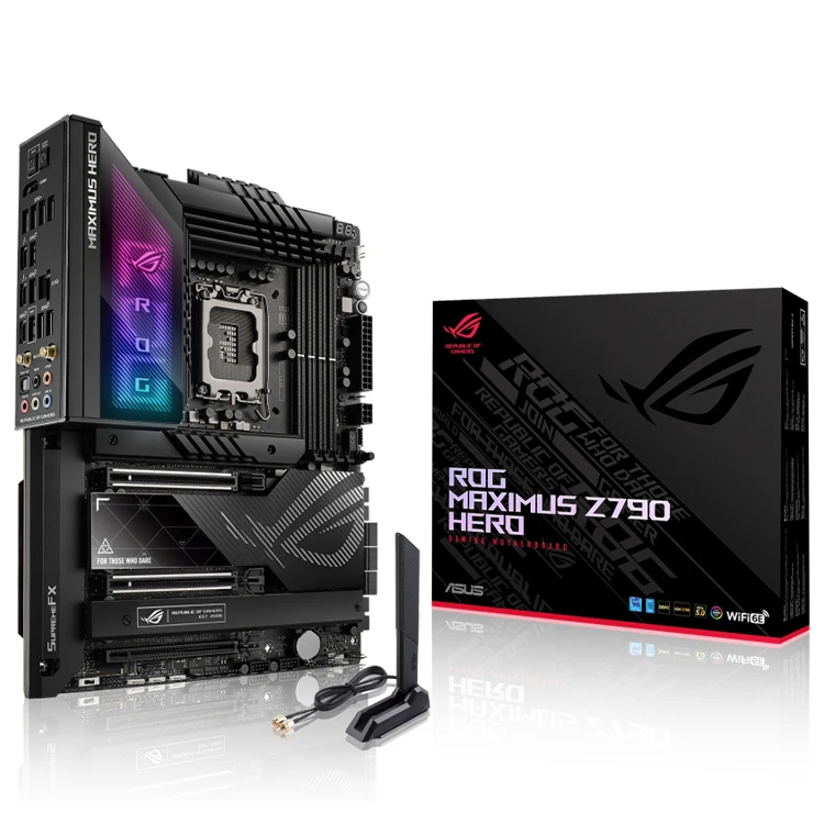 ASUS ROG MAXIMUS Z790 HERO Motherboard with Intel Socket LGA1700 support Intel 13th and 12th Core CPU ASUS Z790 Motherboard