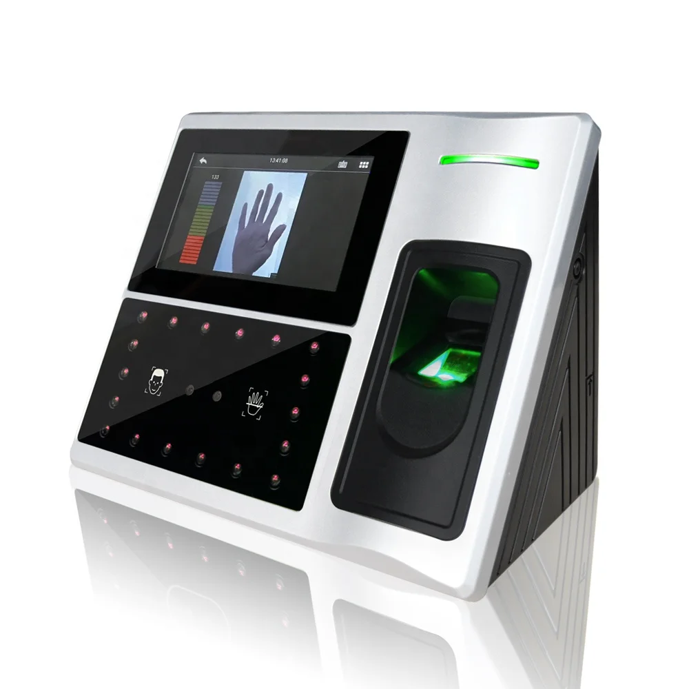 Large Capacity Palm and Face and Biometric Time Attendance System and Access Control Terminal with WIFI