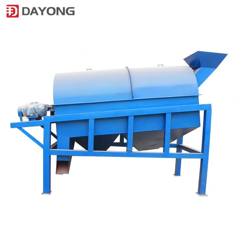 Full Automatic Sand Machine, Rotary Soil Sieve, Stone Separator, Small Mobile Gold Mining Mineral Ore Clay Trommel Drum Screen