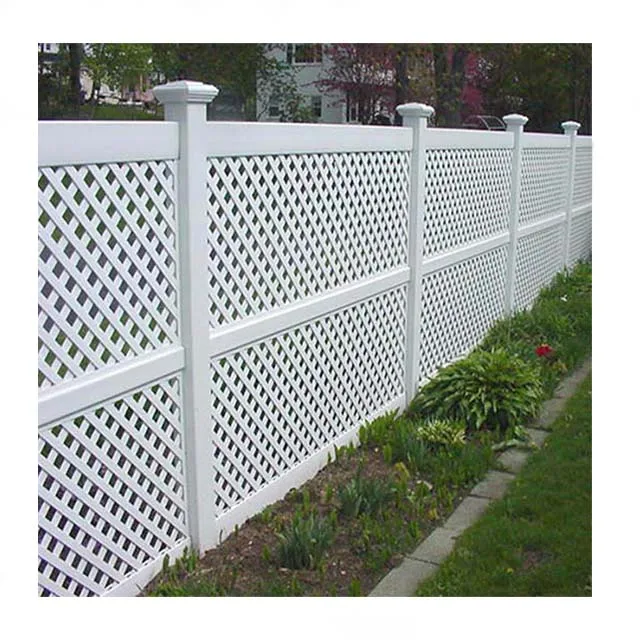 Tianjie  PVC Vinyl  Lattice Fence Panels Diamond Lattice Fence for Yard