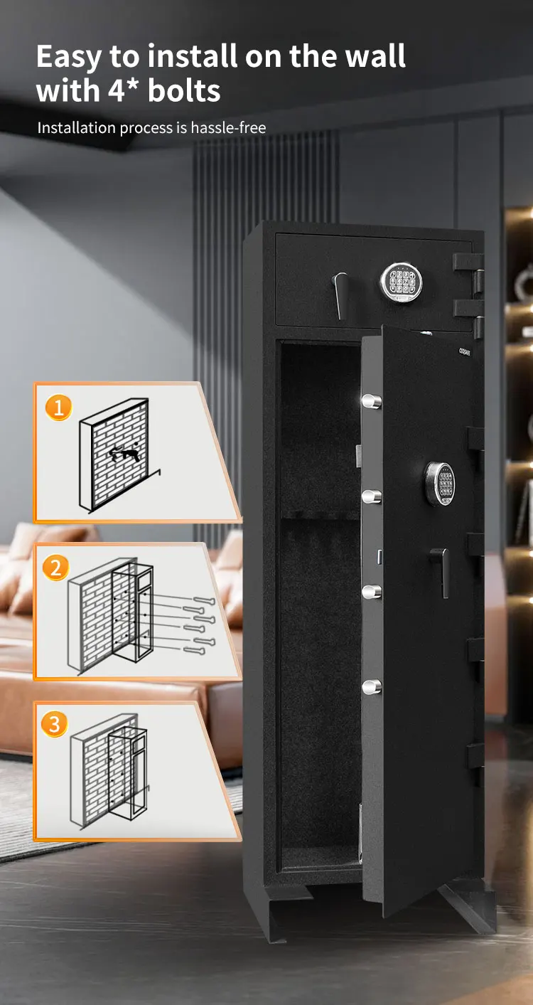 CEQSAFE High Quality Steel Fireproof Gun Safe with Electronic Password Lock factory