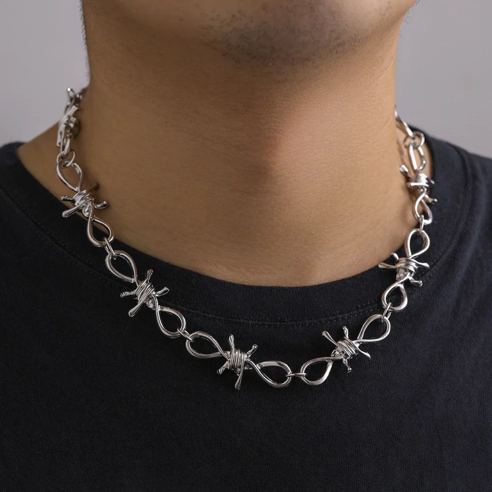TXT ヒュニンカイ着用【OHTNYC】BARBED WIRE NECKLACE（送料込） TXT ヒュニンカイ着用【OHTNYC】BARBED WIRE NECKLACE（送料込）