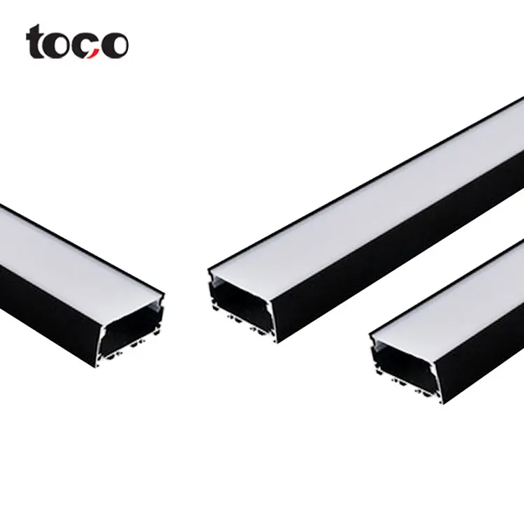 Toco Aluminium Led Profile Black Led Aluminium Profile Led Strip Light Led Aluminium Profile Outdoor