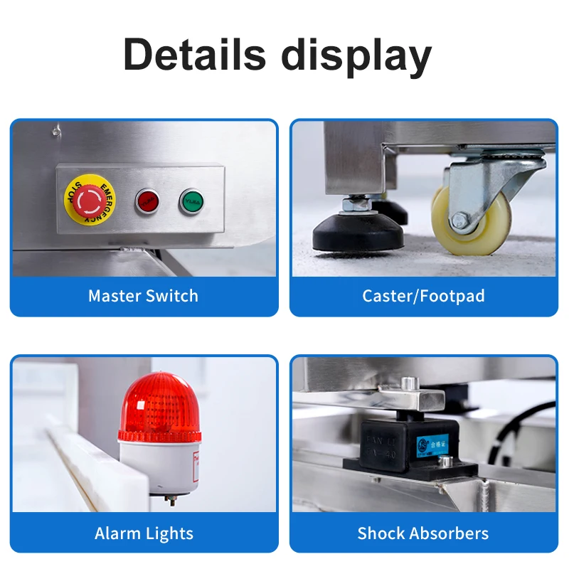 Automatic Program Sensitivity Belt Conveyor Food Metal Detector Machine With Reject
