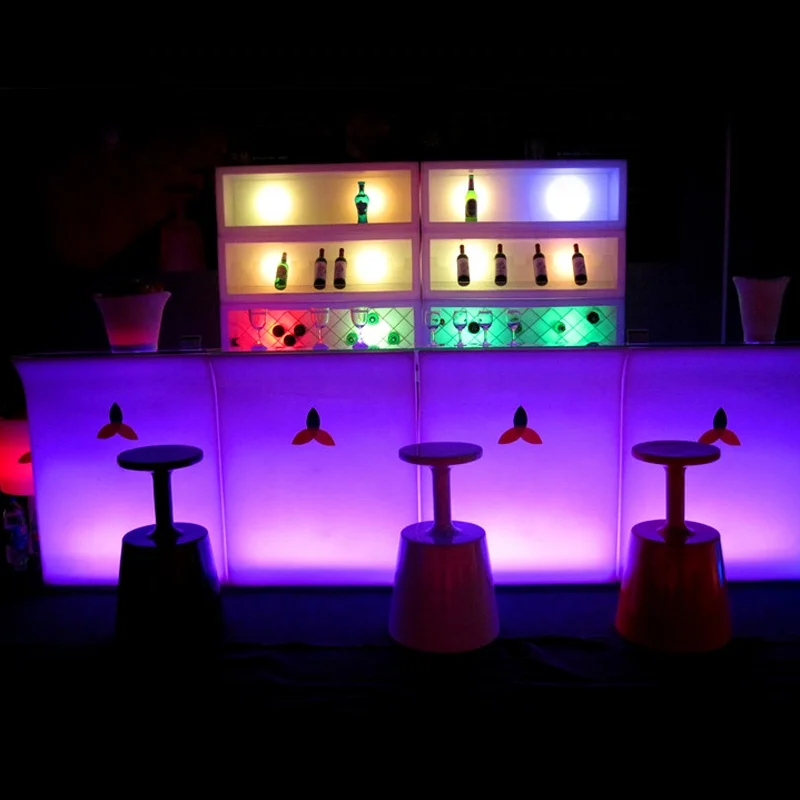 Remote Control Led Table LED Bar Furniture Led  Bar Counter Hot Sale Illuminate Nightclub Bar Counter