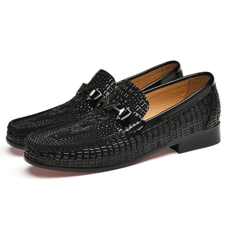 Factory Supply In Ready Stock Top Grade Quality Cow Genuine Leather Office Business Party Wedding Men Dress Oxford Loafers Shoes