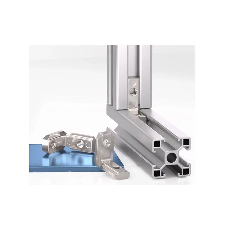 Прямая поставка с фабрики Китай высокоточные встроенные Угловые канавки для мебели T-образные разъемы L-образной формы