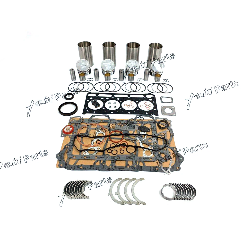 V2403 Overhaul Rebuild Kit With Engine Bearings Gasket Set for Kubota Diesel Engine