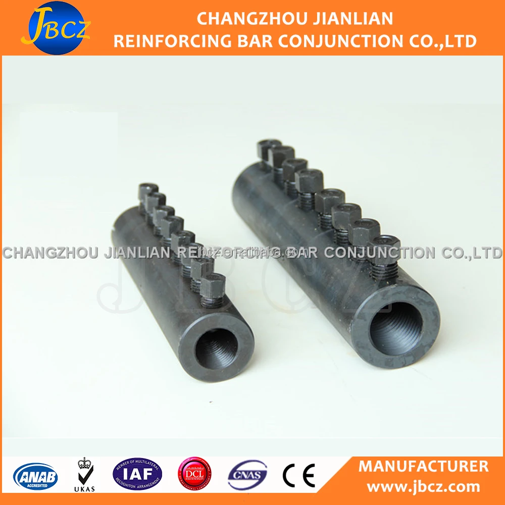 Reinforcement Bolt Rebar Couplers 12-40mm Steel Bar Lock Coupler - Buy ...