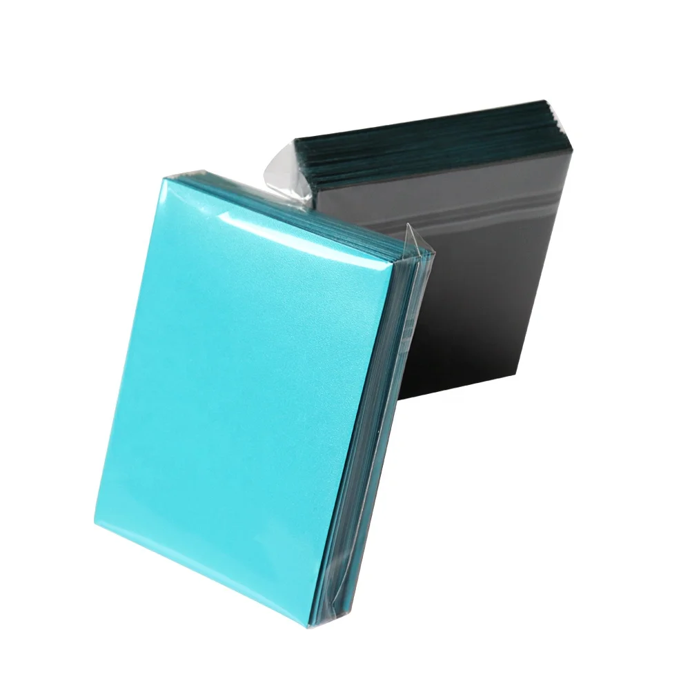 light blue card sleeves Amazon.com: Blue Card Sleeves 200 Pack Compatible with MTG Card Sleeves,  Sturdy Sleeves Matte Back Finish, Perfect Shuffling main image 0