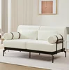 Beige + Chenille + 2 Seat + Foam