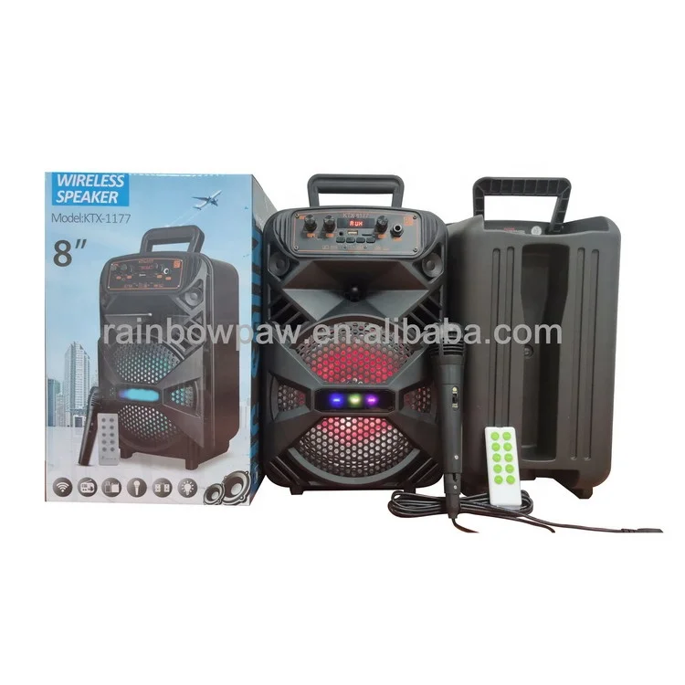 KTS Speaker KTX-1177 - Wireless Portable 8 Inch Speaker